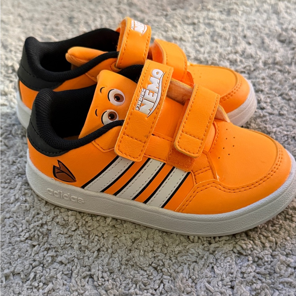 Adidas Kids Nemo Orange Sneakers - size 7